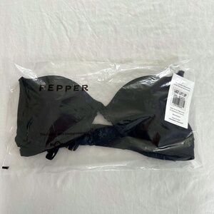Brand New 'Pepper' Black Lace Lift Up Bra